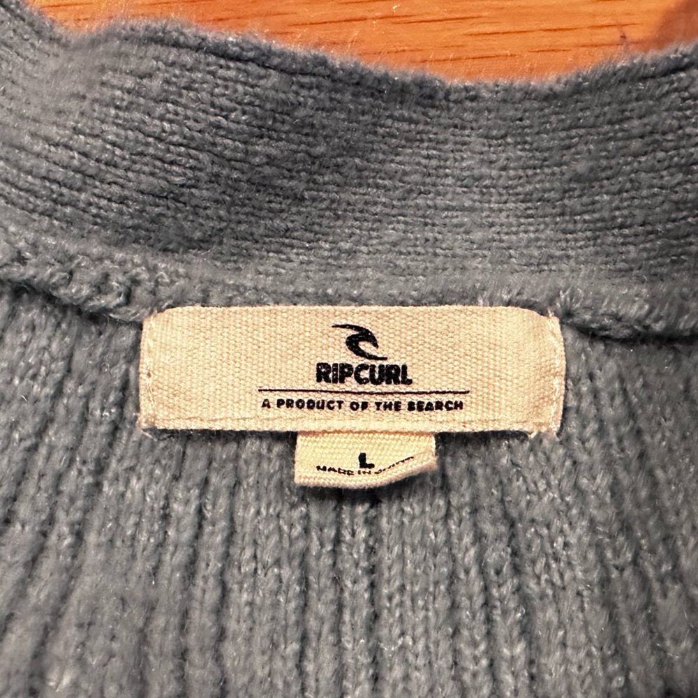 Rip Curl Afterglow Blue Knit Cardigan - Picture 3 of 7